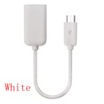 2 Pacs Micro Usb Otg Cable Data Transfer Adapter White