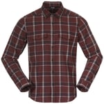 Bergans  Tovdal Shirt Herre, 25532 Amarone Red/Dark Shadow Grey Check, L