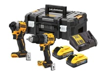 Dewalt DCK2050H3T 18v Powerstak Twin Kit XR Brushless 3 x 5ah Power Combi/Impact