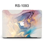 Convient pour étui de protection pour ordinateur portable Apple AirPro housse de protection pour macbook couleur marbre boîtier d'ordinateur-RS-1093- 2019Pro16 (A2141)