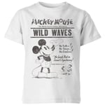 Disney Retro Poster Wild Waves Kids' T-Shirt - White - 11-12 Years - White