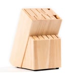 Coninx Bloc Couteaux de Cuisine en Bois Hévéa | Range Couteaux de Cuisine | Porte Couteau Universel | Pieds Antidérapants | Rangement ustensiles Cuisine | Blocs Couteaux vides pour 15 Couteaux