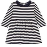 Petit Bateau Randig Klänning Marinblå | Marinblå | 24 months