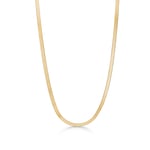 Avilé Jewelry Snake Chain Halskæde 18 kt. Forgyldt Sølv DI011-GP-42 + 5 cm - Dame - 925 sterling silver
