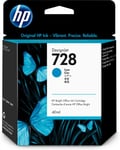 HP 728 cyan DesignJet-blekkpatron, 40 ml