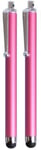 Teepee Online® 2 x QUALITY STYLUS PENS for IPHONE 6 PLUS, SAMSUNG GALAXY S6 AND ALL PHONES, TABLETS, IPADS (PINK)