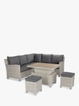 KETTLER Palma Signature 6-Seater Mini Corner Garden Lounging/Dining Set with Slatted Top High/Low Table