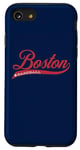 Coque pour iPhone SE (2020) / 7 / 8 Rétro Boston Baseball Vintage Script Classique