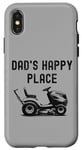 iPhone X/XS Dad's Happy Place Funny Lawnmower Father's Day Dad Jokes Case