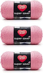 Red Heart Super Saver Lot de 3 – Rose parfait – 198 g – Acrylique – 4 moyen (peigné) – 300 m – Tricot, crochet, artisanat et amigurumi