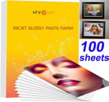 UK Inkjet Photo Paper Glossy 100 Sheets 135G For Canon Hp Epson Inkjet Printer