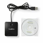 USB Contact Smart Chip IC Cards Reader Writer With ID Slot for PC / Mac