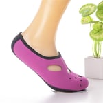 Distinct® Outdoor Quick-drying Water Shoes Anti-slip Beach Pool Diving Socks 3MM Low Cut Swimming Footwear (Rose Red XL)