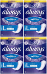 184 x Always Dailies Pantyliners Long / Large, Extra Protect - Lightly Scented