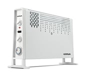 G3Ferrari G60025 Convecteur ventilé avec minuteur, 2000 W, 3 puissances, programmable, blanc