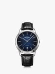 Rotary GS05390/05 Men's Cambridge Date Leather Strap Watch, Black/Blue