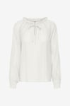 JDY - Blus jdyTheo L/S V-neck Top Wvn - Vit