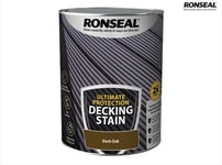 Dark Oak Decking Stain Ronseal Ultimate Protection 5 litre Slip Resistant