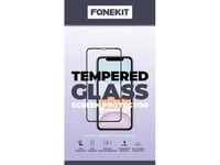 Fonekit Full Cover Grūdintas Stiklas, Iphone 14 Plus / 13 Pro Max, Juodas