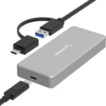 SABRENT USB-C Boîtier NVMe SSD M.2, Adaptateur Externe USB 3.2 Gen2 10Gbps, Aluminium Boîtier Disque Dur pour PCIe, M Key, 2230/2242/2260/2280, SSD enclosure Case (EC-NVME)