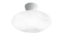 Cup 105 taklampe med glasskuppel 28 cm - Hvit/Opal hvit