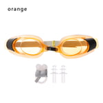 1pc Swimming Goggles Swim Eyewear Children Eyeglasses Orange