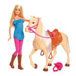 Barbie Hest & Rytter sæt - Fra 3 år.