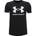 Under Armour Sportstyle Logo Trenings T-skjorte Barn - Svart - str. 164 - 176