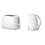 Morphy Richards 220034 Hive Toaster White & 108274 Hive Kettle White