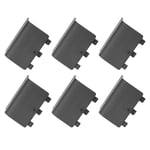 6pc Battery Door Pack Cover Shell Lid Fit for XBox One Wireless Controller Black
