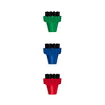 Polti Kit de 3 brosses colorées en poils de nylon PAEU0296, pour Vaporetto, Lecoaspira et Unico