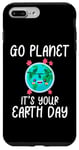Coque pour iPhone 7 Plus/8 Plus Cute Earth Day Go Planet Earth Day