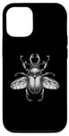 Coque pour iPhone 15 Pro Conception artistique d’insectes coléoptères pour hommes et