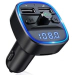 Bluetooth FM-sändare, Bluetooth MP3-spelare Trådlös radioadaptersats FM-sändare Billaddare, handsfreesamtal[101]