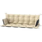 3-sits bänkdyna 180x110x8 cm bänkdyna med remmar, sittdyna, stolsdyna utomhus/inomhus, sittdyna, sittdyna, bänkdyna för trädgård