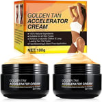 Premium Sunbed Tanning Accelerator Cream, Intensive Tanning Luxe Gel, Sunbed Cre
