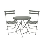 Fermob - Bistro matgrupp bord 77cm & 2 metall stolar rosemary - Matgrupper utomhus