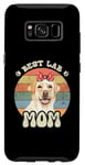 Coque pour Galaxy S8 Best Lab Mom Mignon Labrador Retriever Lovers Retro Sunset