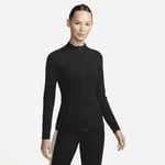 Nike Yoga Dri-FIT Luxe Women's Fitted Jacket Sz L Black DQ6001 010