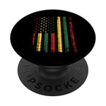 African American Flag Black History Juneteenth Retro Vintage PopSockets Swappable PopGrip