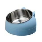 Starall Pet Dog Cat Feeding Bow,Pet Cat Bowl Puppy Food Water Feeder Raised No Slip Stainless Steel Tilted Feeder Bowls(l200/400/800ml)