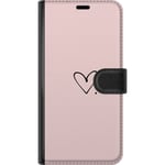 Asus Zenfone 10 Svart Plånboksfodral Hjärta.
