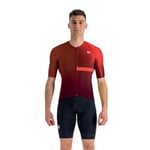 Sportful Men's Bomber Jersey Sweatshirt, Kilos red cayenna red, L
