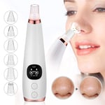 Blackhead Remover Pore Cleanser Vacuum Cleaner 6 Replaceable Heads Rechargeable Removal Kit LED display 3 Suction Modes Electric Facial Acne Remover Extraction Tool