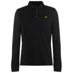 Mens Lyle And Scott Long Sleeve Polo Shirt