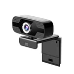 Xtreme videogames Webcam USB Caméra HD avec Microphone Full HD 1080p Vidéoconférence 33858, Noir