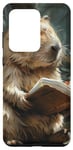 Galaxy S20 Ultra Capybara Reading Book Case