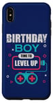 Coque pour iPhone XS Max Birthday Boy Time To Up Level Up Retro Gamer, amateur de jeux vidéo