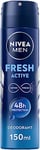 NIVEA MEN Fresh Active Déodorant Homme Spray en Paquet de 6 x 150 ml Déodorant Homme avec Extraits Océaniques, Déodorant Anti-transpirant pour 48 heures de parfum frais