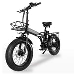 XXCY MX20 Vélo Pliant électrique Pliable Unisexe 500W * 48V * 15Ah 20 Pouces Fat Tire Road Ebike Shimano 7 Vitesse (GW20)